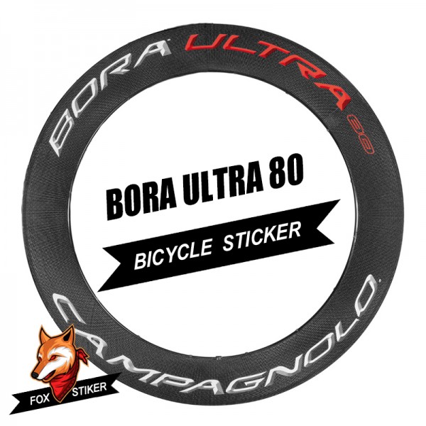 Road Bicycle Wheels Rim Decal Stickers for Campagnolo BORA ULTRA 80